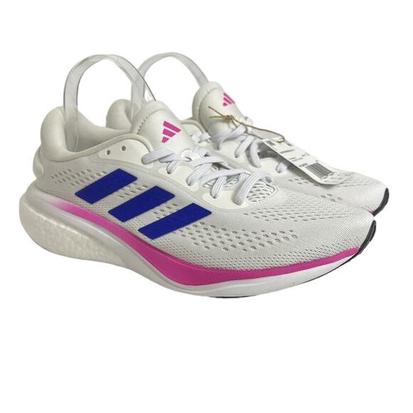 adidas Men\'s Supernova 2 Sneakers Blue Pink White Men\'s 10 New main image 4